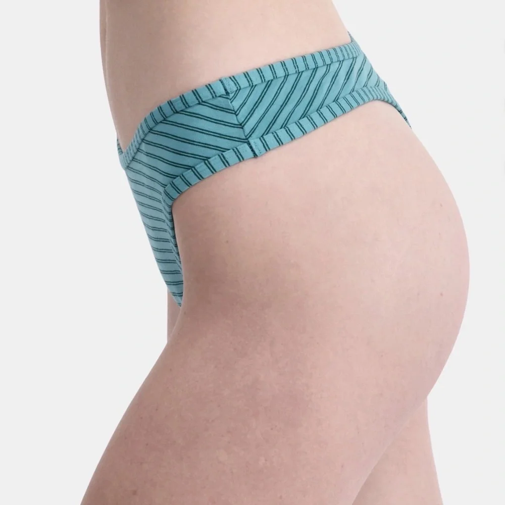 NWT No Boundaries Thong 3X XXXL Blue Striped Plus Size